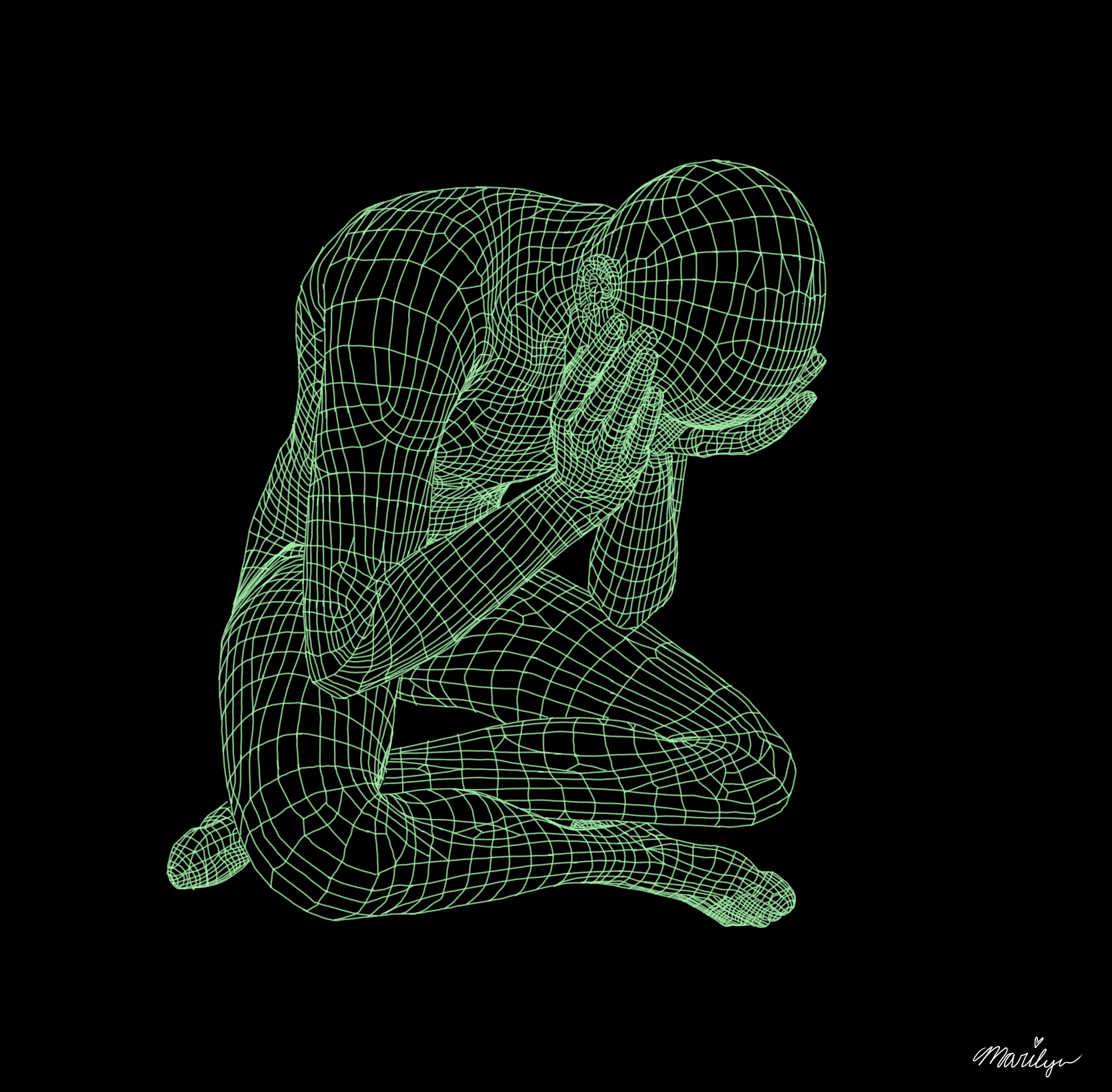 Wireframe Illustration 1